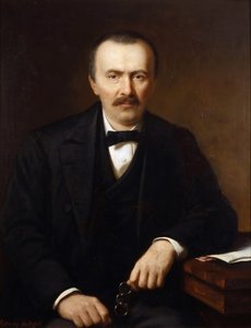 ハインリッヒ・シュリーマンの肖像 1822-1890 年、1866 年頃。 作： Sydney Hodges