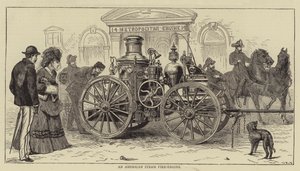 アメリカの蒸気消防車 作： Sydney Prior Hall