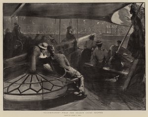照らされた、サーチライトが示したもの 作： Sydney Prior Hall