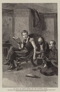 日本では、1881年、ジョージ王子とタトゥーアーティスト 作： Sydney Prior Hall