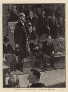 一時停止、ディロン氏は下院を去る 作： Sydney Prior Hall