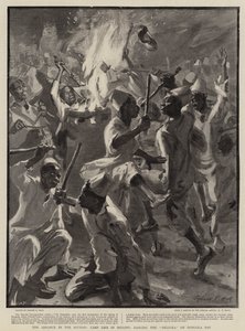 ソーダンの前進、メラウィでのキャンプ生活、ドンゴラの日にディルカを踊る 作： Sydney Prior Hall