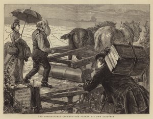 農業のロックアウト、農夫は彼自身の労働者 作： Sydney Prior Hall