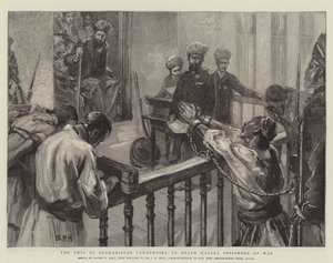 アフガニスタンの首長、ハザラ捕虜の死を非難 作： Sydney Prior Hall