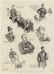 内閣の議論、下院でのメモ 作： Sydney Prior Hall
