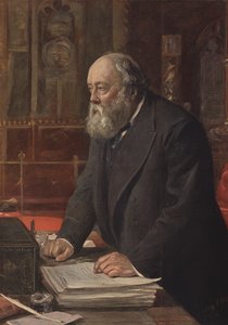 貴族院で話すソールズベリーの侯爵 作： Sydney Prior Hall