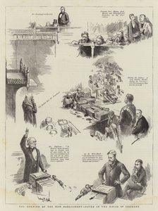 新議会の開会、下院のノート 作： Sydney Prior Hall