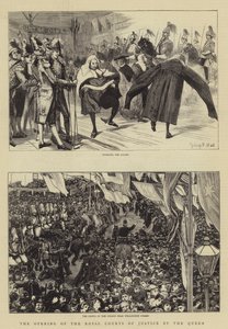 女王による王立裁判所の開設 作： Sydney Prior Hall