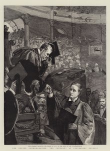オックスフォード記念、学位授与式 作： Sydney Prior Hall