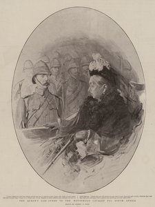 南アフリカの騎兵隊への女王の神速 作： Sydney Prior Hall