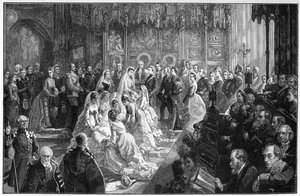 1871年3月21日、1900年のルイーズ王女の結婚。 作： Sydney Prior Hall