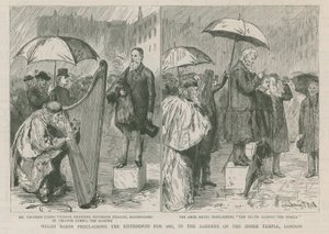 ウェールズの吟遊詩人、1887年にEisteddfordを宣言 作： シドニープライアホール