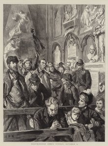 ウェストミンスター寺院、10月23日、日曜日 作： Sydney Prior Hall