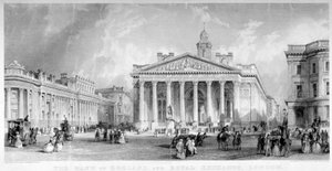 王立取引所、ロンドン市、1850 年頃。 作： TA Prior