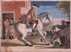 「ブレントフォードに向かうテイラー」、1786 年 作： TS Stayner