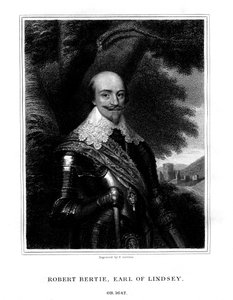 ロバートバーティ、初代リンジー伯爵、1827年。 作： T. A. Dean