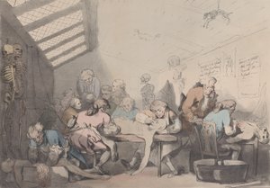 1838年頃の「解剖室」。 作： T. C. Wilson