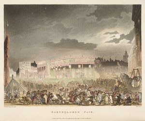 バーソロミュー・フェア 作： T. & Pugin A.C. (1762 1832) (after) Rowlandson