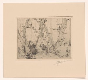 フォレストビュー 作： T. Sterrenburg (signed by artist)