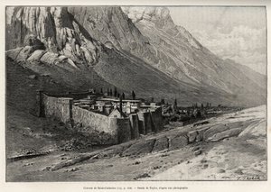 エジプトの聖カタリナ修道院。シャルル・グラッド（1842-1890）が1886年に書いた「Voyage dans l