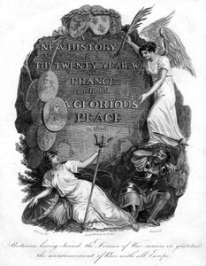戦争の悪魔を連鎖させたブリタニア、1816年。 作： T. Wallis