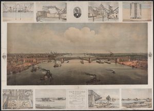The Bridge at St Louis, c.1874 （クロモリトグラフ 作： T. Welcker