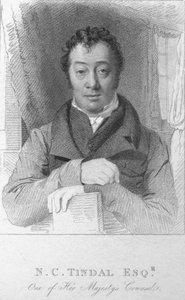 NCTindal、Esq。、女王陛下の弁護士の1人、c1820。 作： T. Wright