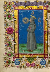 シエナの聖ベルナルディーノ 作： Taddeo Crivelli
