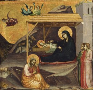 キリスト降誕 作： Taddeo Gaddi