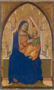 処女と子即位 作： Taddeo Gaddi