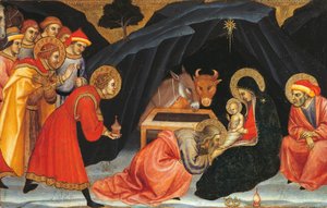 Taddeo di Bartolo (n. 1363-1422) Magien palvonta 作： Taddeo di Bartolo
