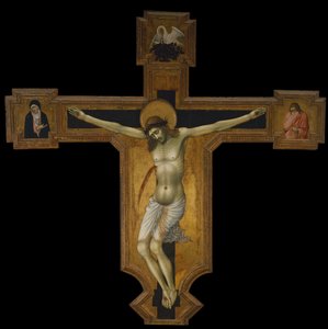 十字架上のキリスト 1420年頃 木版画 作： Taddeo di Bartolo