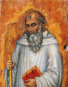 イタリア、アシシ、聖ベネディクト 作： Taddeo di Bartolo