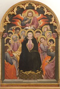 ペンテコステ、1403 年。 作： Taddeo di Bartolo