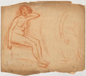 Studie einer sitzenden Frau 作： タデウシュ・マコウスキー
