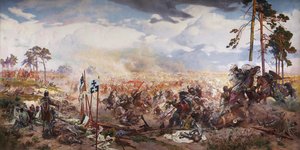 グルンヴァルトの戦い、1910 年 作： Tadeusz Popiel
