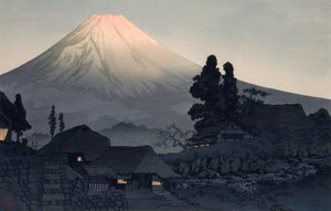 水窪からの富士山