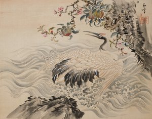 花と鳥、19世紀。 作： Taki Katei