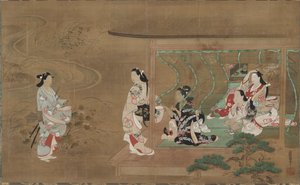 恋人の訪問、1680-1730。 作： Tamura Suio