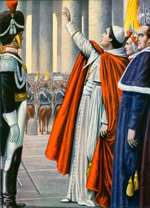 1846年7月18日、教皇ピオ9世が恩赦を宣言 作： Tancredi Scarpelli