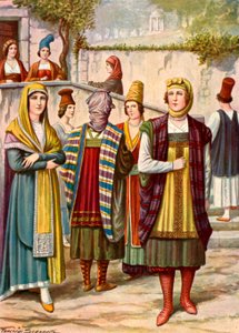 ギリシャ、アルゼンチンなどで見られる19世紀の衣装 作： Tancredi Scarpelli