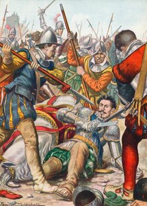 1512年のラベンナの戦いで亡くなったガストンデフォワ 作： Tancredi Scarpelli