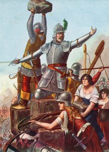 ヴェネツィアフランチェスコバルバロの指揮下にあるブレシア人 作： Tancredi Scarpelli