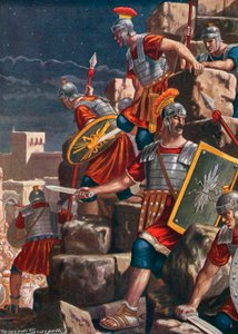ティトゥスの指揮下にあるローマ人によるエルサレムの占領 作： Tancredi Scarpelli