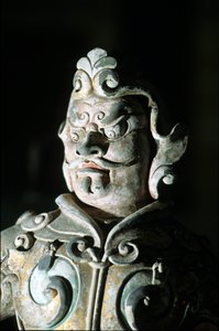 戦士の表現、詳細、618-907 作： Tang Dynasty Chinese School
