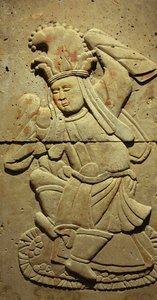 音楽家を描いたステイル（テラコッタ 作： Tang Dynasty Chinese School