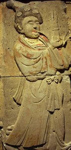 ミュージシャン、唐王朝とテラコッタの石碑 作： Tang Dynasty Chinese School