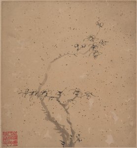 満開の梅、日付は 1840 年です。 作： Tang Yifen