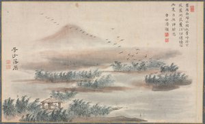 蕭河八景の一つ、1788年。 作： Tani Bunch