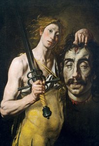 ゴリアテの頭を持つダビデ 作： Tanzio da Varallo